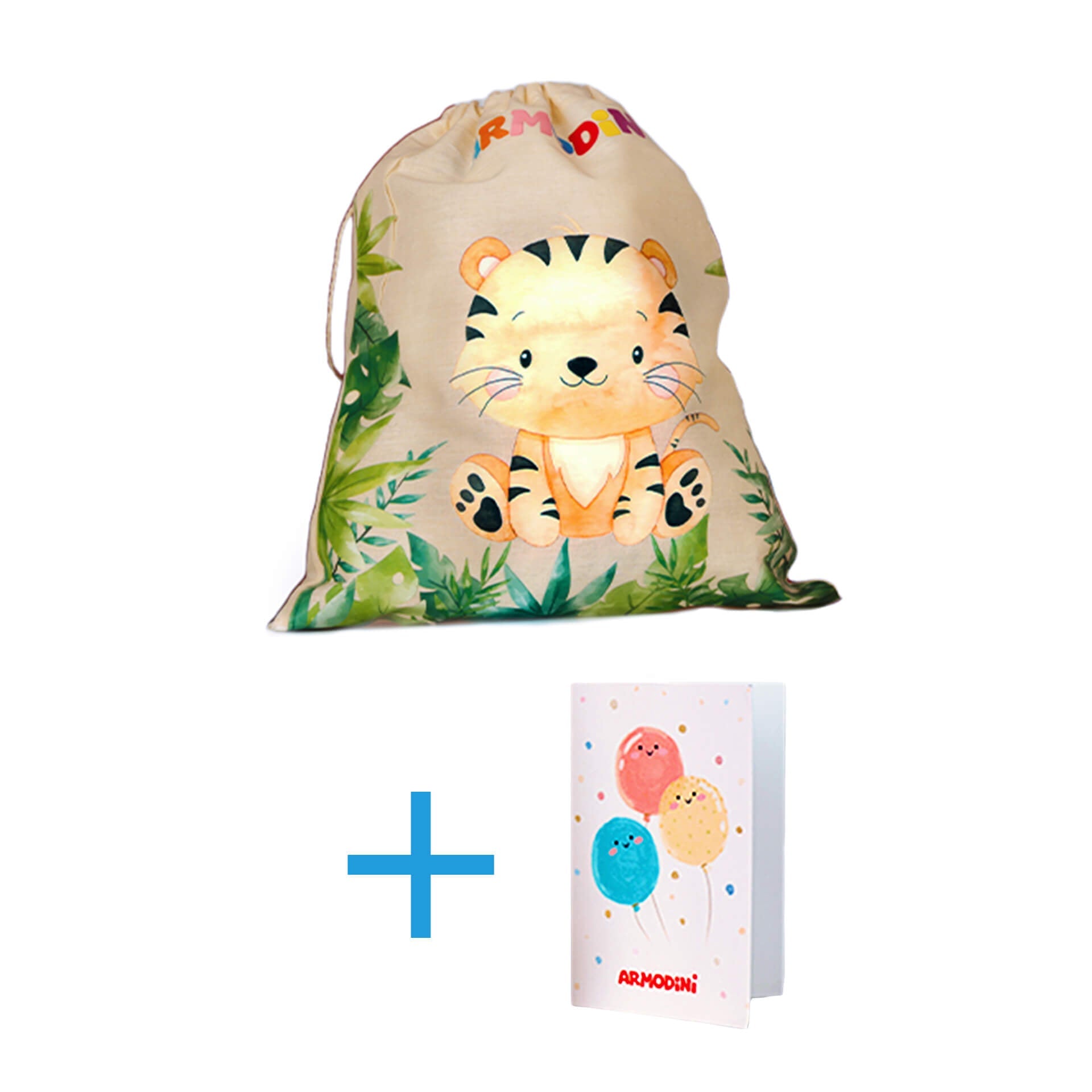 Ajándéktáska és üdvözlőkártya