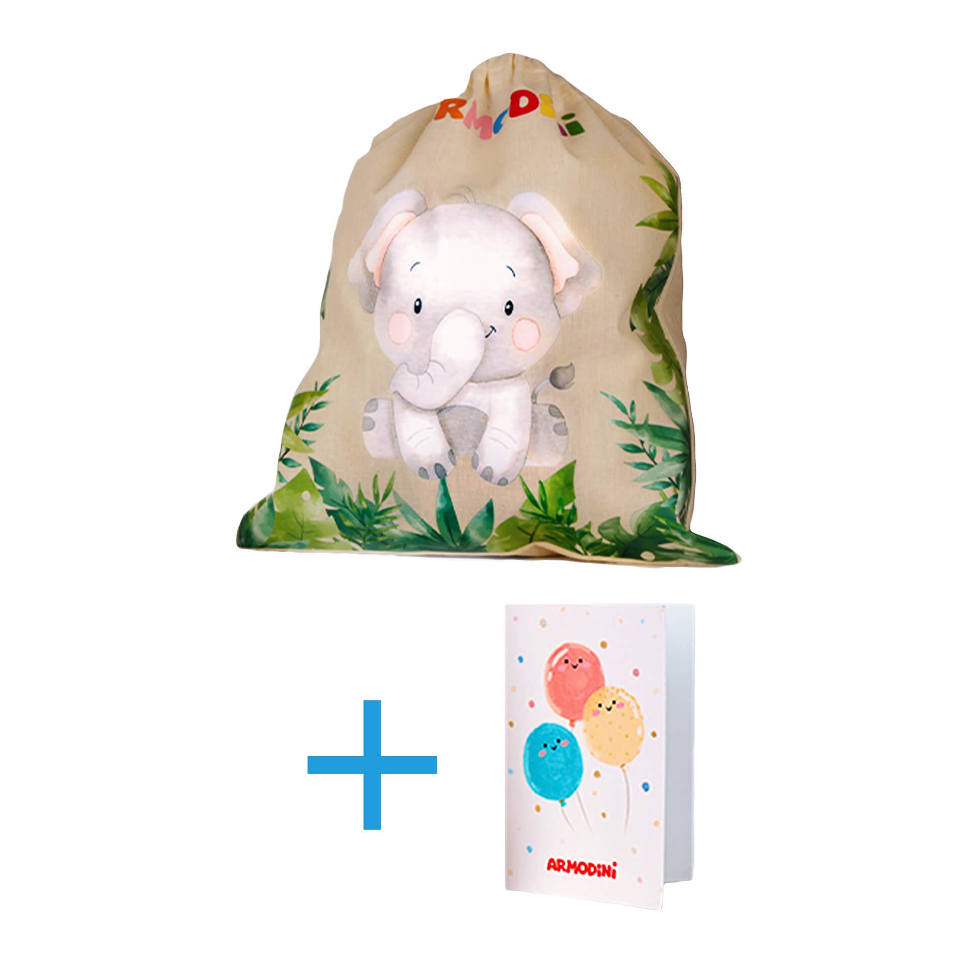 Ajándéktáska és üdvözlőkártya